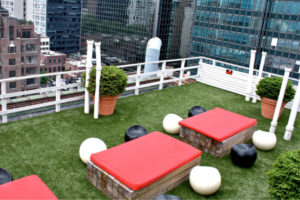 Rooftop Patio with Artificial Grass